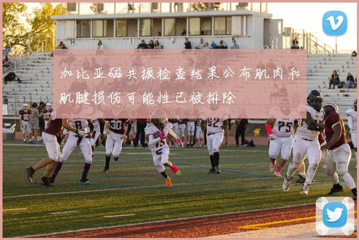 加比亚磁共振检查结果公布肌肉和肌腱损伤可能性已被排除