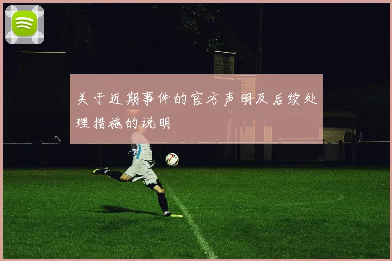 关于近期事件的官方声明及后续处理措施的说明