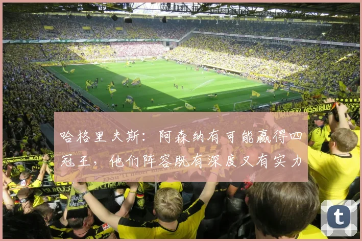 哈格里夫斯：阿森纳有可能赢得四冠王，他们阵容既有深度又有实力